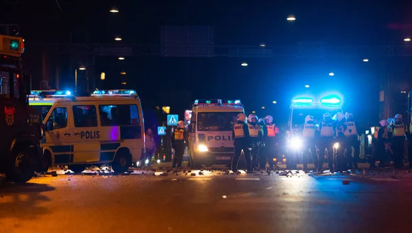 Malmoe Suecia Agosto 2020 Los Disturbios Del Gueto Corán Burning — Foto de Stock