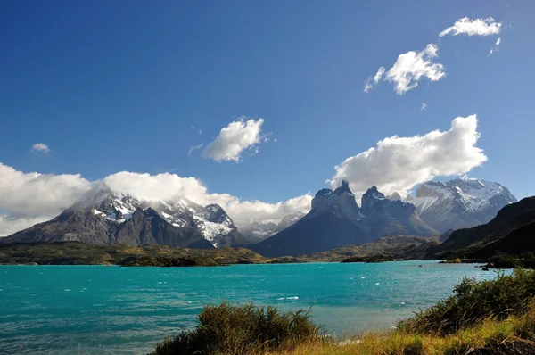 Morning Lago Pehoe Torres Del Paine National Park Patagonia Chile — стокове фото