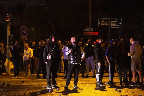 Malmoe Suécia Agosto 2020 Gueto Revolta Alcorão Queimando Rosengard Malmoe — Fotografia de Stock