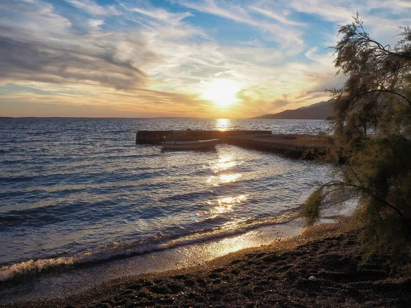 Gün Batımında Güzel Bir Deniz Manzarası — Stok fotoğraf