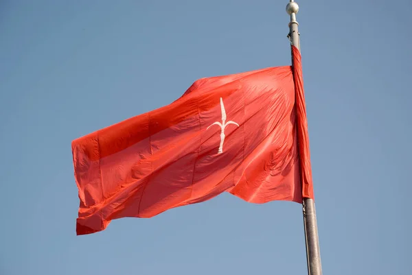 Bandera Trieste Poste Ondeando Viento Italia —  Fotos de Stock