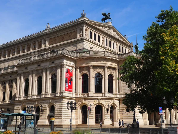 Frankfurt Mai Niemcy Sierpnia 2021 Widok Historycznej Alte Oper Frankfurcie — Zdjęcie stockowe