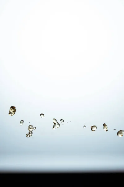 Крупним Планом Прозорі Краплі Води Скляній Поверхні — стокове фото