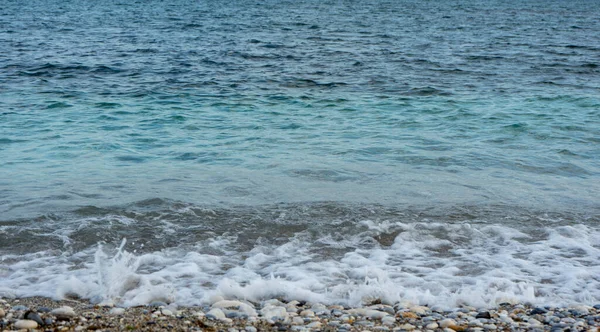 Una Bella Vista Ciottoli Sulla Riva Del Mare — Foto Stock