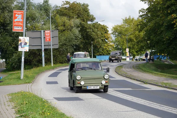 Ribnitz Damgarten Deutschland August 2021 Eine Reihe Von Oldtimer Oldtimern — Stockfoto