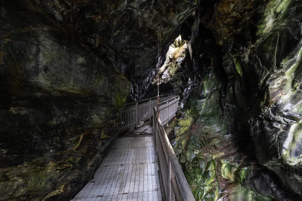 Eine Nahaufnahme Der Höhlen Von Busserailles Touristenattraktion Aostatal Italien — Stockfoto