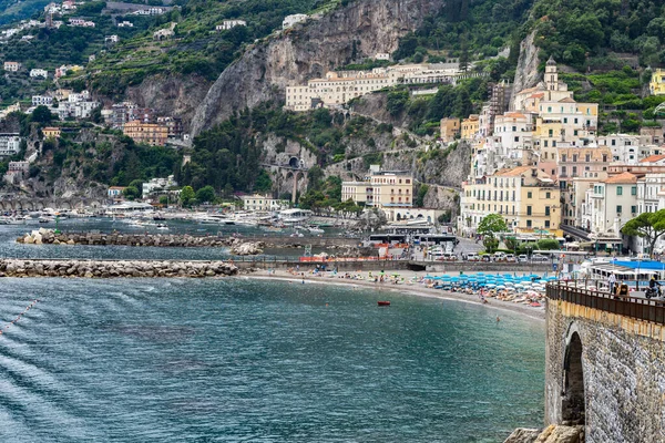 Una Hermosa Vista Amalfi Costa Amalfi Campania Italia — Foto de Stock