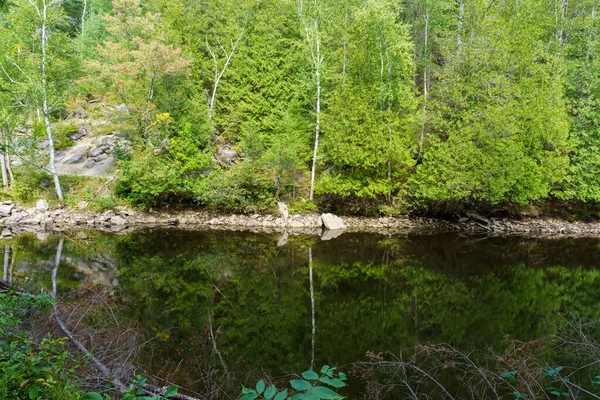 Ein Grüner See Egan Chutes Provincial Park Kanada — Stockfoto