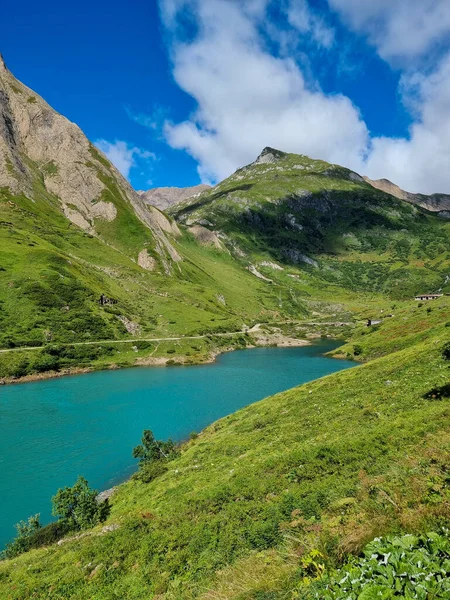 Beau Cliché Lac Entouré Montagnes Val Formazza Italie — Photo