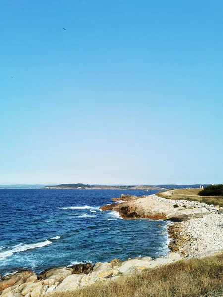 Klarblå Himmel Över Havet Coruna Spanien — Stockfoto