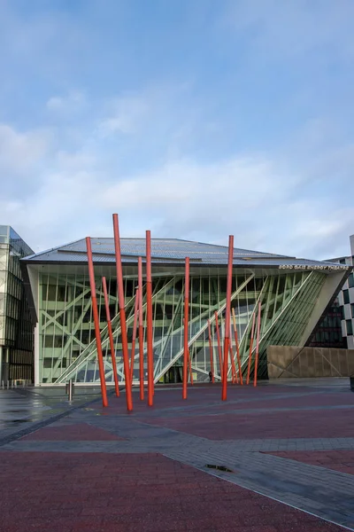 Dublin Ireland Mar 2021 Vertical Shot Bord Gais Energy Theatre — стокове фото