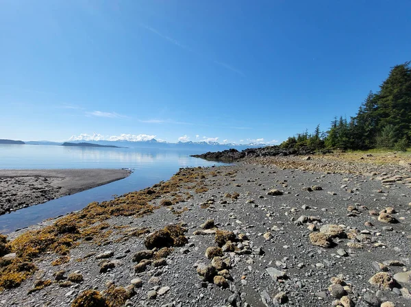 Hermoso Día Soleado Juneau Alaska Una Playa Alaska —  Fotos de Stock