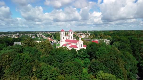 Vista Ciudad Capital Del Estado Del Paisaje Más Hermoso — Vídeo de stock