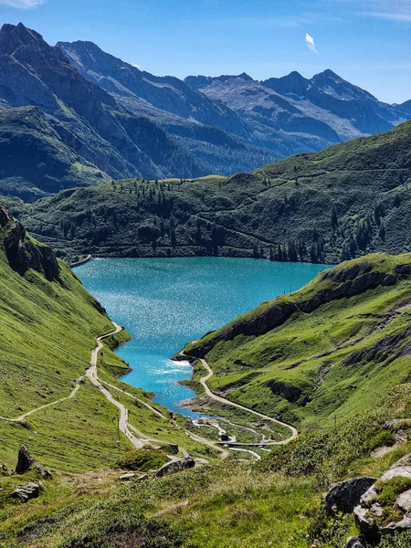 Schöne Aufnahme Eines Von Bergen Umgebenen Sees Val Formazza Italien — Stockfoto