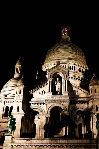 Paris France Août 2021 Plan Vertical Cathédrale Sacré Cœur Paris — Photo
