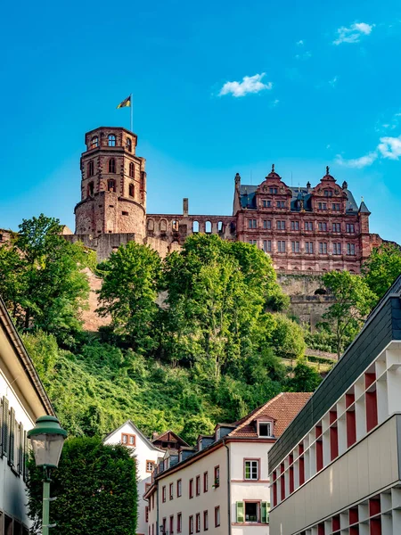 Zdjęcie Pionowe Zamku Heidelberg Niemczech — Zdjęcie stockowe