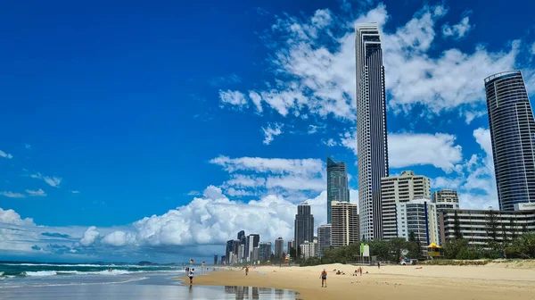 Surfers Paradise Austrália Fevereiro 2021 Wiew Beach Surfers Paradise Queensland — Fotografia de Stock