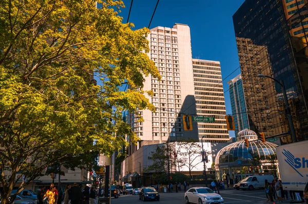 Vancouc Canada Aug 2014 Downtown Vancouver Daytime Canada — Stock Photo, Image