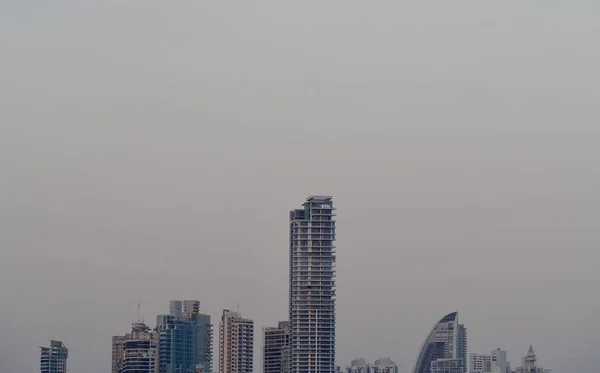 Une Vue Ville Avec Des Gratte Ciel — Photo