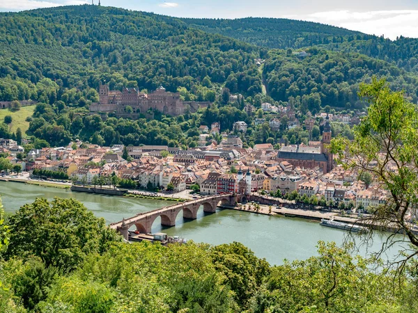 Widok Lotu Ptaka Miasto Heidelberg Niemcy — Zdjęcie stockowe