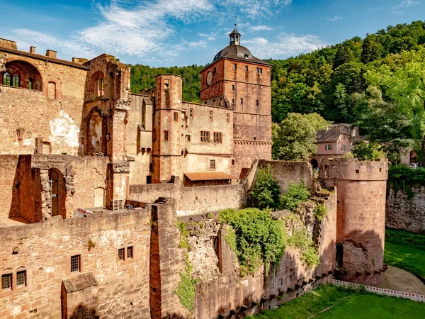 Fascynujący Widok Zamek Heidelbergu Niemcy — Zdjęcie stockowe
