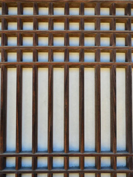 Вертикальный Снимок Рисовой Бумаги Азиатским Настенным Экраном — стоковое фото