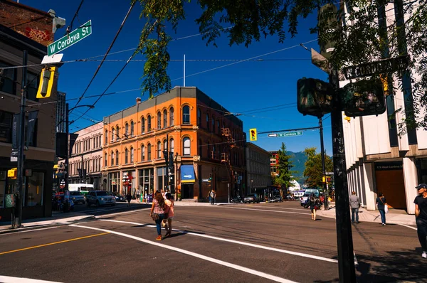 Vancouc Canada Août 2014 Centre Ville Vancouver Pendant Journée Canada — Photo