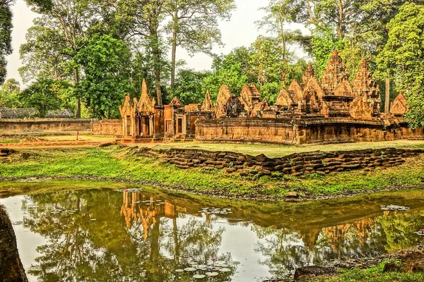 Ein Schöner Blick Auf Banteay Srei Banteay Kambodscha — Stockfoto