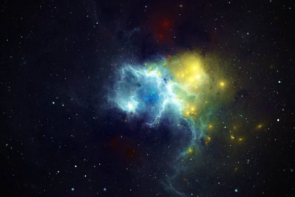 Karanlık Uzaydaki Parlak Işık Yıldızların Bir Çizimi — Stok fotoğraf