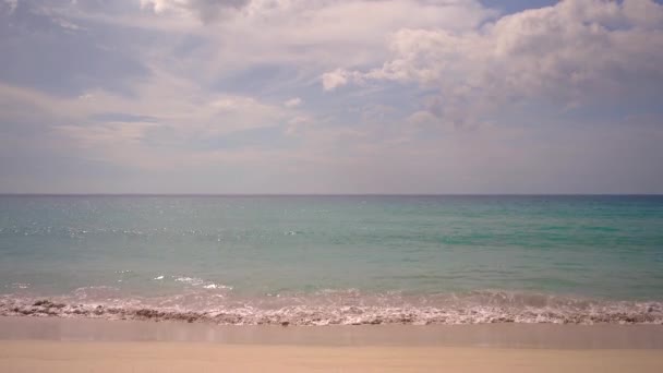 Hermosa Vista Del Mar Playa — Vídeos de Stock