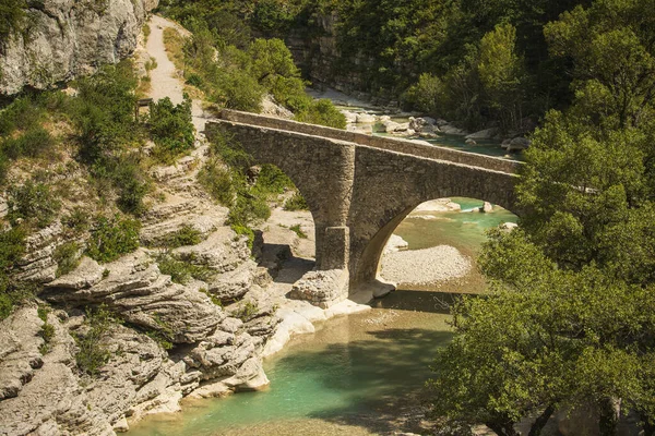 Uma Vista Aérea Gorges Meouge Val França — Fotografia de Stock