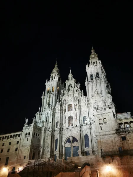 Santiago Spanya Daki Santiago Compostela Katedrali Nin Güzel Bir Fotoğrafı — Stok fotoğraf