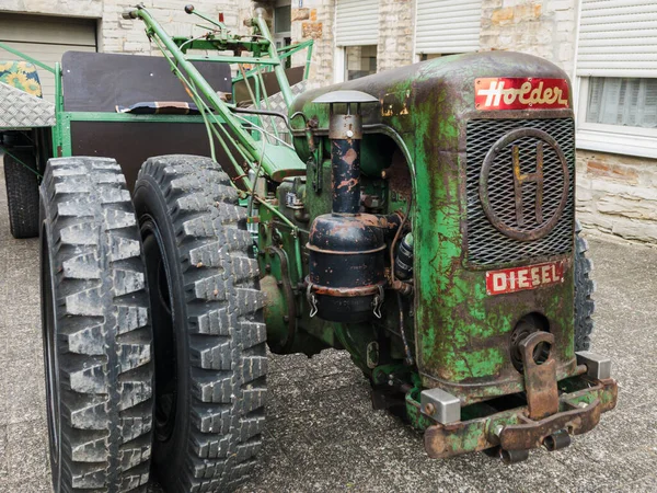 Paderborn Alemania 2021 Tractor Solo Eje Con Neumáticos Dobles Empresa — Foto de Stock