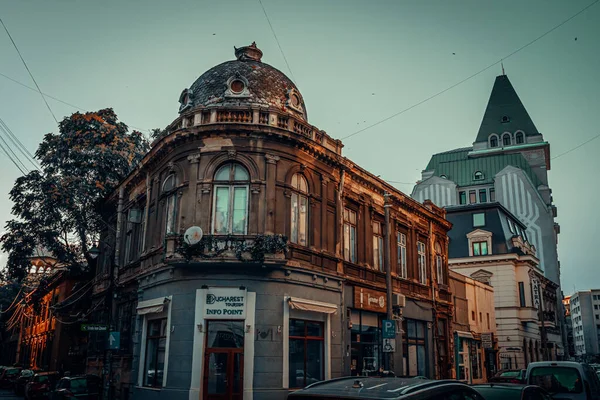 Timisoara Ρουμανια Αυγούστου 2021 Χαμηλής Γωνίας Λήψη Τυπικής Αρχιτεκτονικής Στην — Φωτογραφία Αρχείου