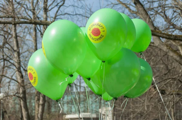 Stuttgart Deutschland März 2011 Demonstration Gegen Kernenergie Direkt Nach Der — Stockfoto