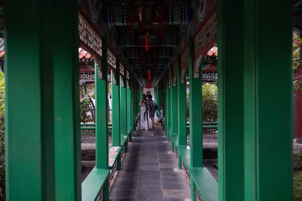 Szenzhen China Września 2021 Ścieżka Świątyni Chinach — Zdjęcie stockowe