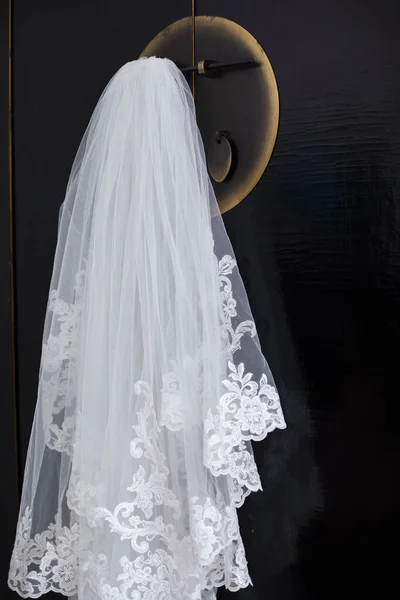 Tiro Close Vestido Noiva — Fotografia de Stock