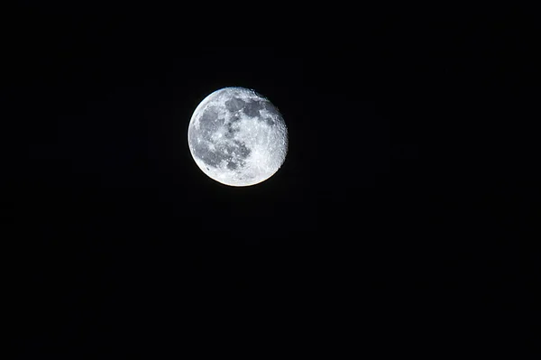 Eine Nahaufnahme Von Einem Vollmond — Stockfoto