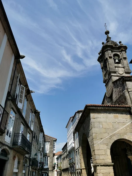 Uma Foto Vertical Catedral Santiago Compostela Santiago Espanha — Fotografia de Stock