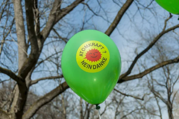 Stuttgart Deutschland März 2011 Demonstration Gegen Kernenergie Direkt Nach Der — Stockfoto