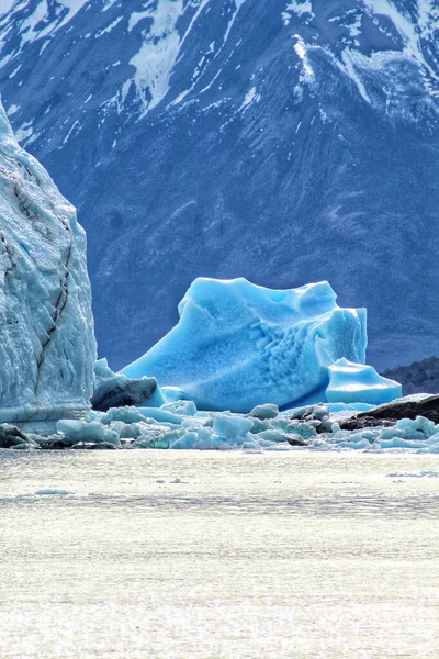 Plano Alto Ángulo Del Glaciar Lambert Con Tierra Rocosa Primer —  Fotos de Stock