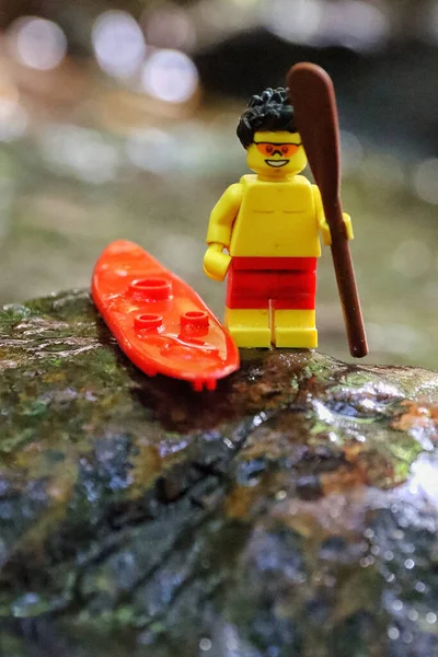 Greenville Vereinigte Staaten August 2021 Eine Vertikale Nahaufnahme Einer Lego — Stockfoto