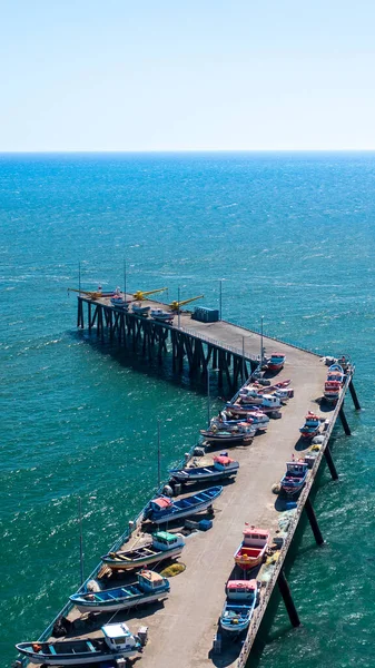 Puerto Maguillines Maule Constitucion Chile Vista Aérea Con Dron —  Fotos de Stock