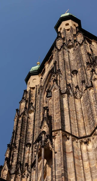 Vue Angle Bas Cathédrale Saint Vitus Prague République Tchèque — Photo