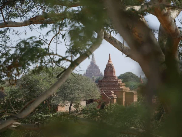 Ładny Widok Świątyni Bagan Myanmar — Zdjęcie stockowe
