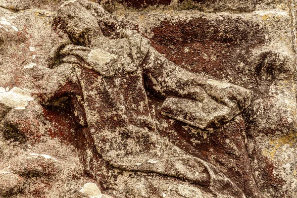 Uma Estátua Velha Chão — Fotografia de Stock