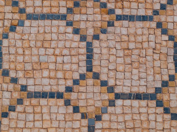 Antigos Mosaicos Geométricos Dos Primeiros Tempos Romanos Cristianismo Sufetula Sbeitla — Fotografia de Stock