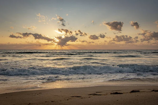 Idyllic Sandy Coast Sunset — Stock Photo, Image