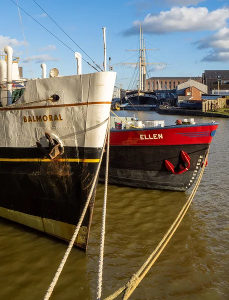 Bristol Verenigd Koninkrijk Feb 2020 Balmoral Ellen Een Nederlands Schip — Stockfoto