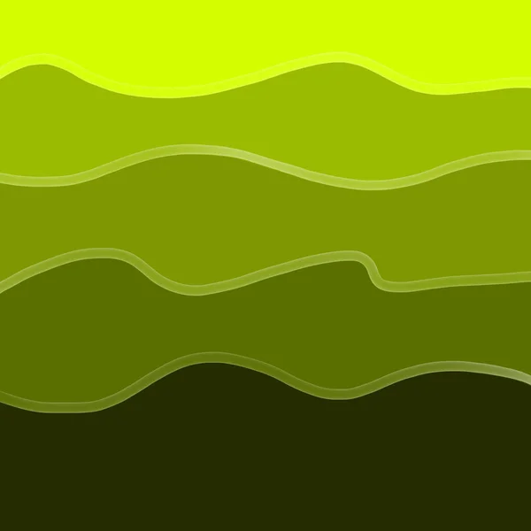 Шпалери Крупним Планом Художнього Дизайну Ілюстрація Зелених Хвиль Виглядають Символ — стокове фото